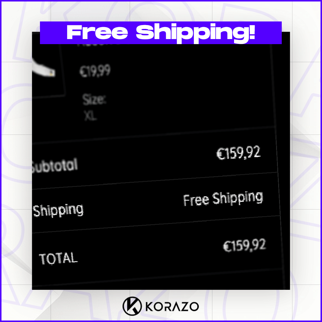 Now enjoy FREE shipping to Germany 🇩🇪 when you order a Jersey or your subtotal exceeds 80€! 📦

➡️ korazo.net