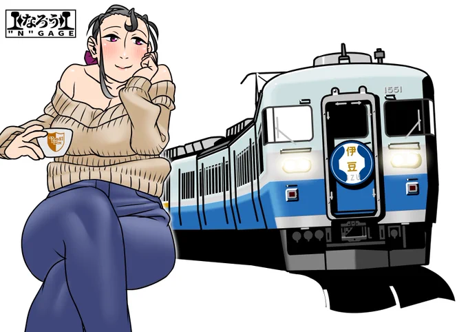 50いいね感謝!「スコールカー」で寛ぐ丸森カレチ。 