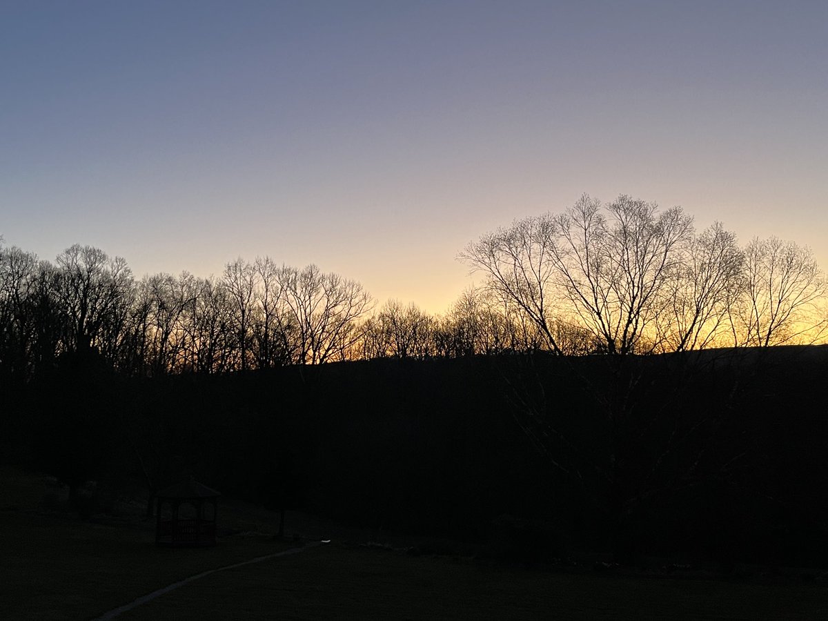 Listening to the birds chirp and watching the sunrise. A perfect way to end a weekend of fellowship with #bettertogether Grace women’s retreat. God is so good! What a blessing to be here ❤️