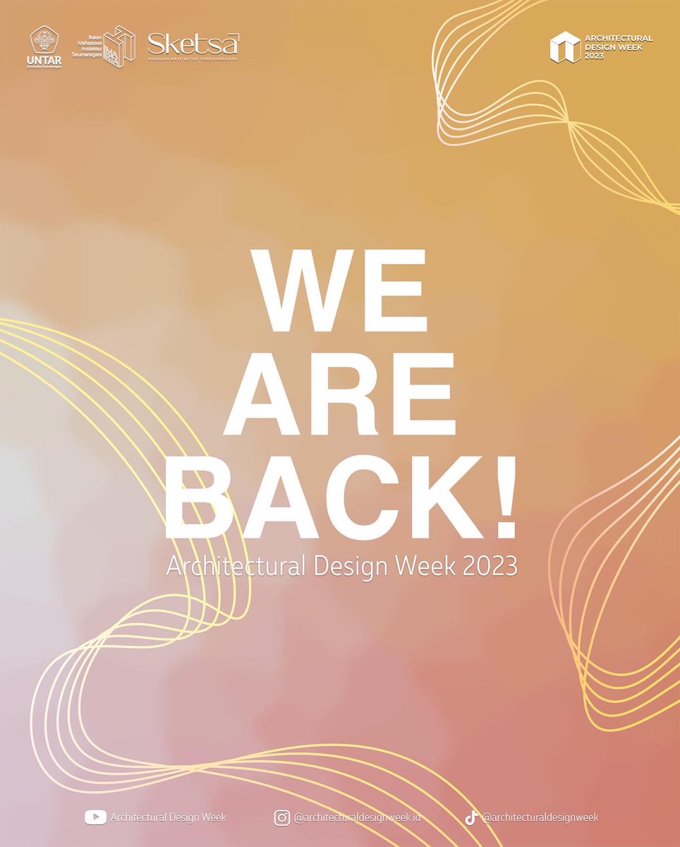 𝘼𝙍𝘾𝙃𝙄𝙏𝙀𝘾𝙏𝙐𝙍𝘼𝙇 𝘿𝙀𝙎𝙄𝙂𝙉 𝙒𝙀𝙀𝙆 2023 𝙄𝙎 𝘽𝘼𝘾𝙆! ✨                                                       An annual architectural event held by IMARTA is back with new and fresh topic to discuss! 🤩