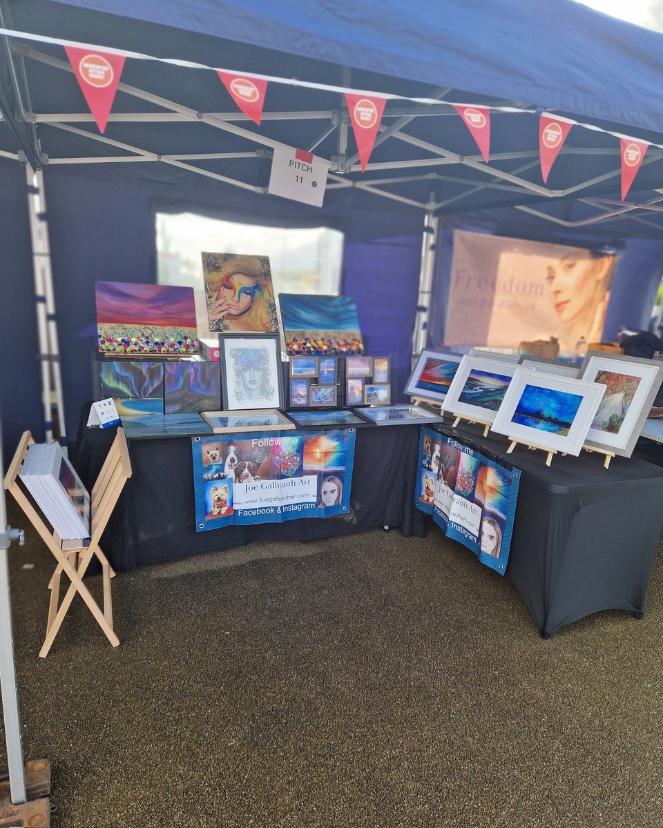Joegalbraith_'s tweet photo. Had a very successful day at Warrenpoint Artisan Market yesterday. It's moments like this I feel my hard work is paying off. Sold 2 originals and alot of prints. Thank you folks!! 

Looking forward to setting up in the Buttercrane Shopping Centre on Saturday for my next event. https://t.co/KzljCPpbwP