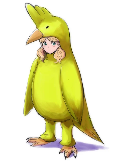 鳥になったリタちゃんです。 