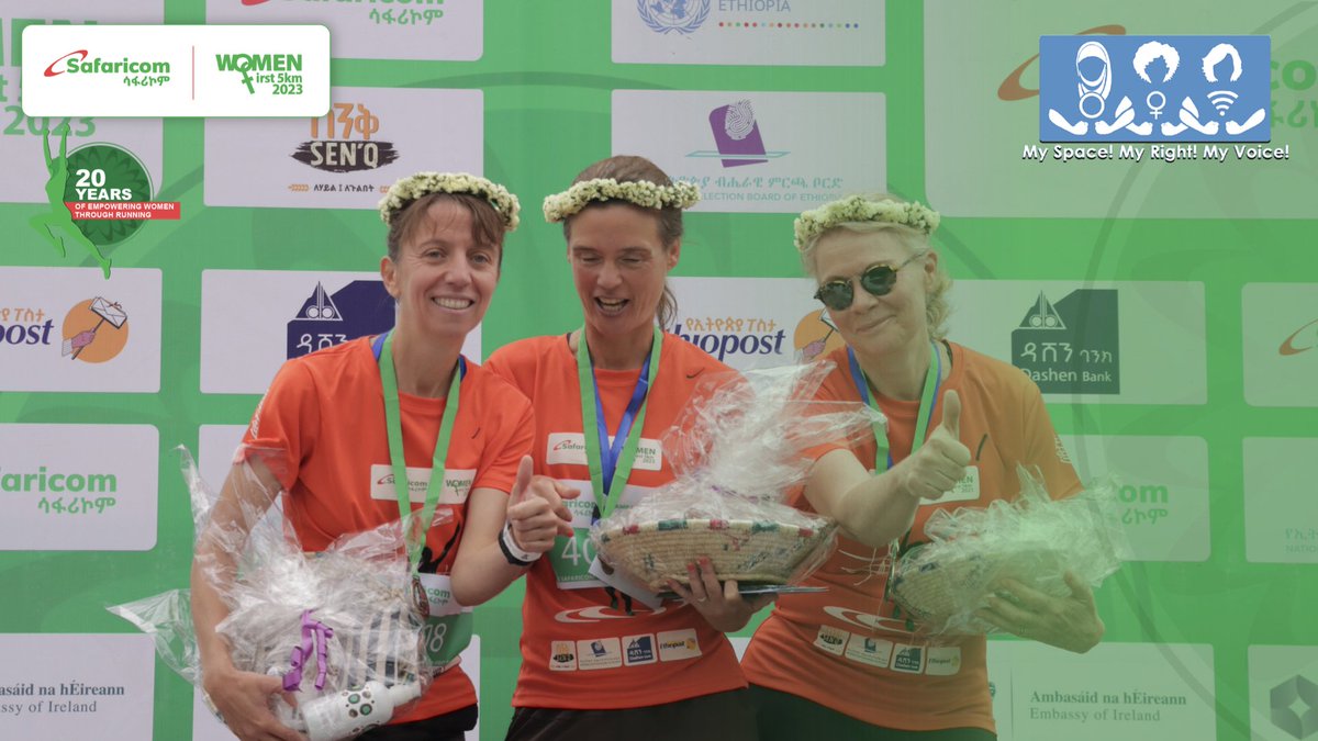 greatethrun's tweet photo. Let's give it up to our excellencies! The top 3 in the Ambassadors race category
🥇Kira Sindbjerg Denmark
🥈Madeline Garlick UK to the African Union
🥉Brigitte Markussen EU to the African Union
Congratulations!
#2023SafaricomWomenFirst5KM #GreatEthiopianRun #Berchi https://t.co/PrgO0o2Sbd