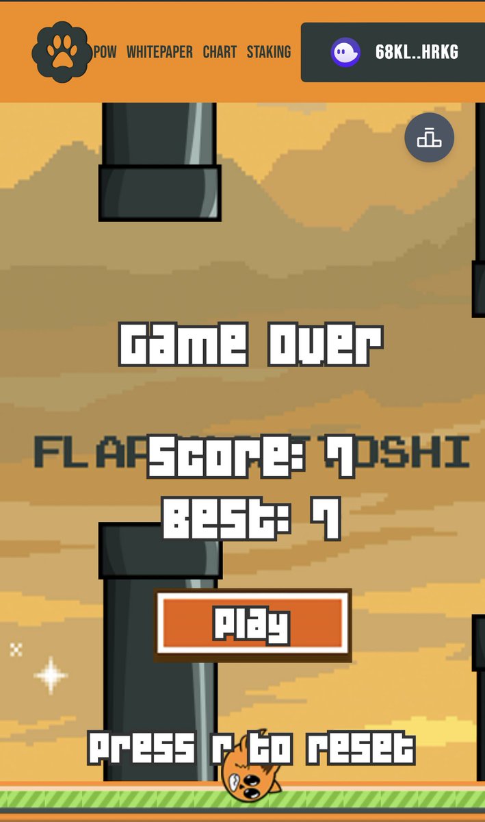 the <a href="/CattoshiToken/">Cattoshi - $COSHI</a> game is working like a charm, i suck at it tho 😵‍💫💀

i saw someone do a high score of 55 🫠

can you beat it?