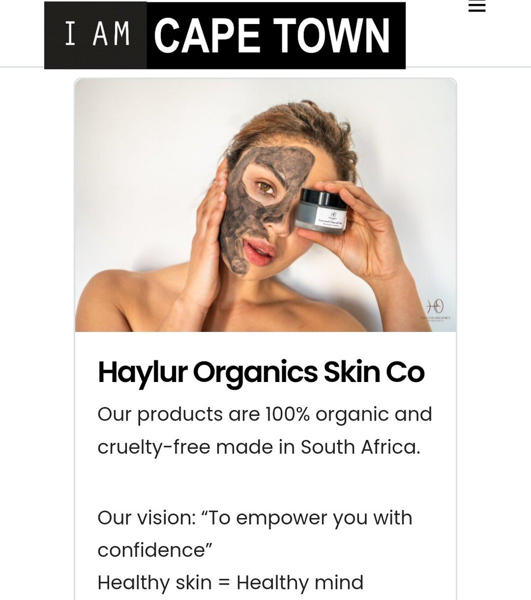 Recommended local skin care perfect for the South African sun while exploring.

iamcapetown.co.za/tour/haylur-or…

#IAMCAPETOWN #capetown #lovecapetown #capetownsouthafrica #southafrica #shotleft #discoverctwc #tavelmassivect #TravelMassive #TravelChatSA #nowherebetter