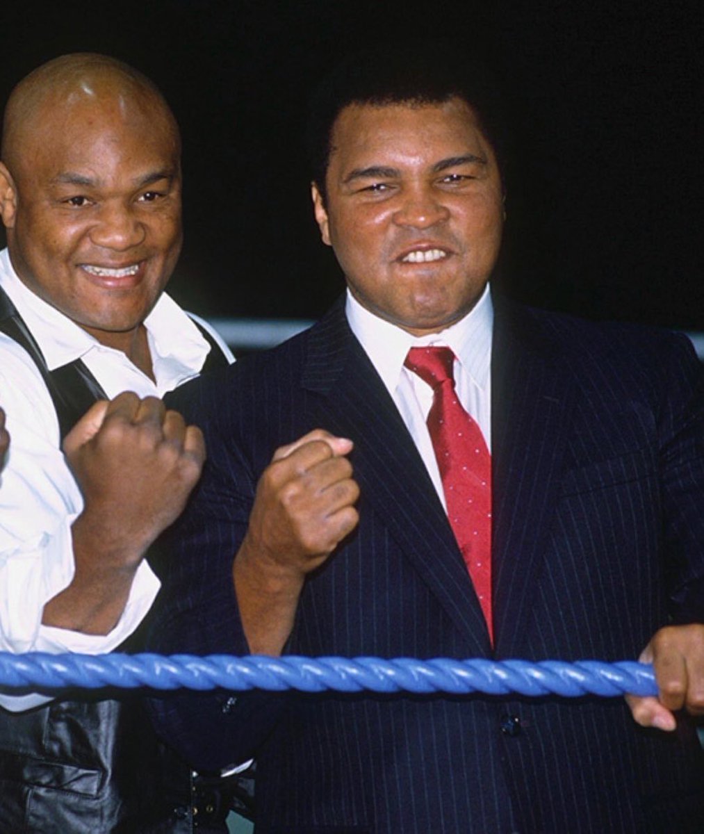 GeorgeForeman's tweet photo. Sometimes we meet people; look them dead in the eye, and you know “this is my friend for life.” As the song say I love you for sentimental reasons. https://t.co/iUxZGRF3o8