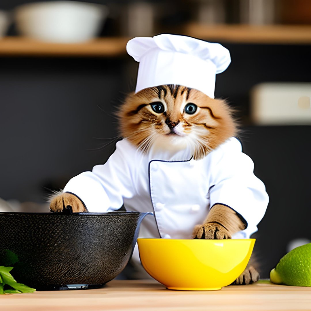 GiftedTawk's tweet photo. Teachers: @canva now offers an online AI image generator. I created this series entitled "kittens in a fancy NYC restaurant." How could you use it for lessons in your classroom? https://t.co/xhoKhK0V9s