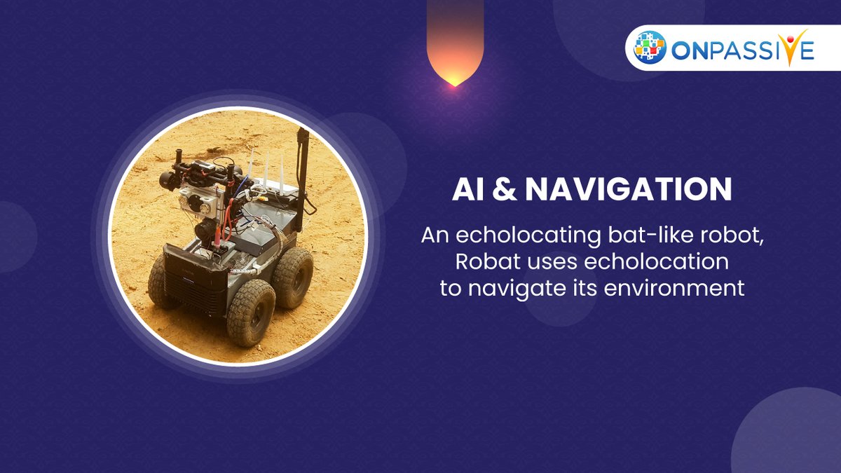 ONPASSIVE's tweet image. The &quot;Robat&quot; is an autonomous, terrestrial #robot with bat-like characteristics that maps new environments using sound-powered 
#echolocation, or biosonar.

#ONPASSIVE #TheFutureOfInternet #Robotics #AI #ArtificialIntelligence #TechFacts #FactsDaily #FactOfTheDay #AINews #Robots