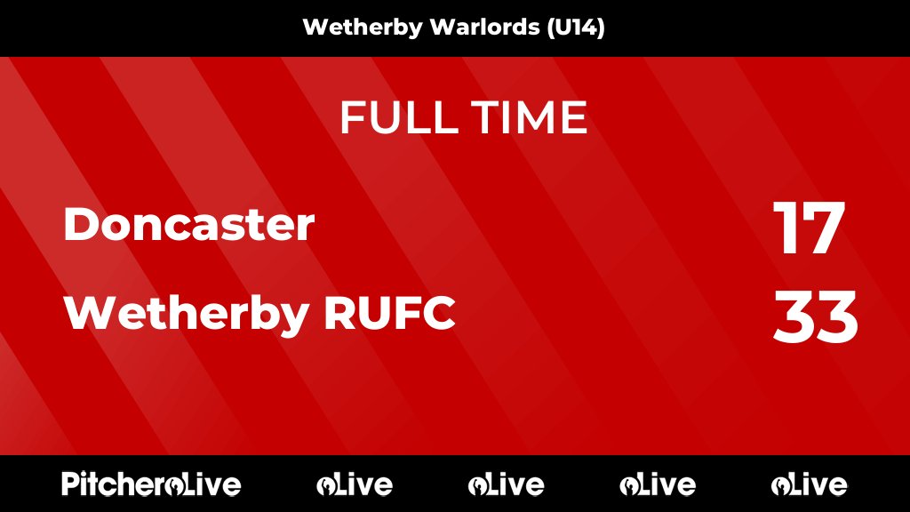 FULL TIME: Doncaster 17 - 33 Wetherby RUFC
#DONWET #Pitchero
wetherbyrufc.com/teams/243587/m…