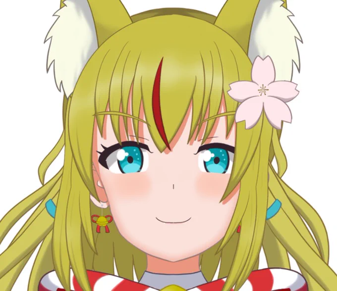 キツネ巫女ちゃん新←→旧(同一パラメーター時) 