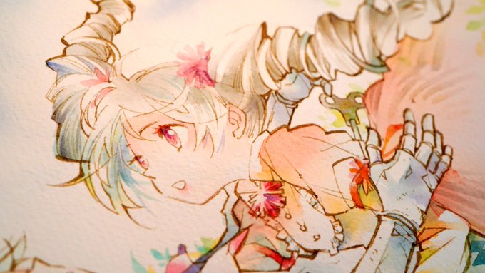 あとから背中のネジとかスカートの模様を描き足しました 