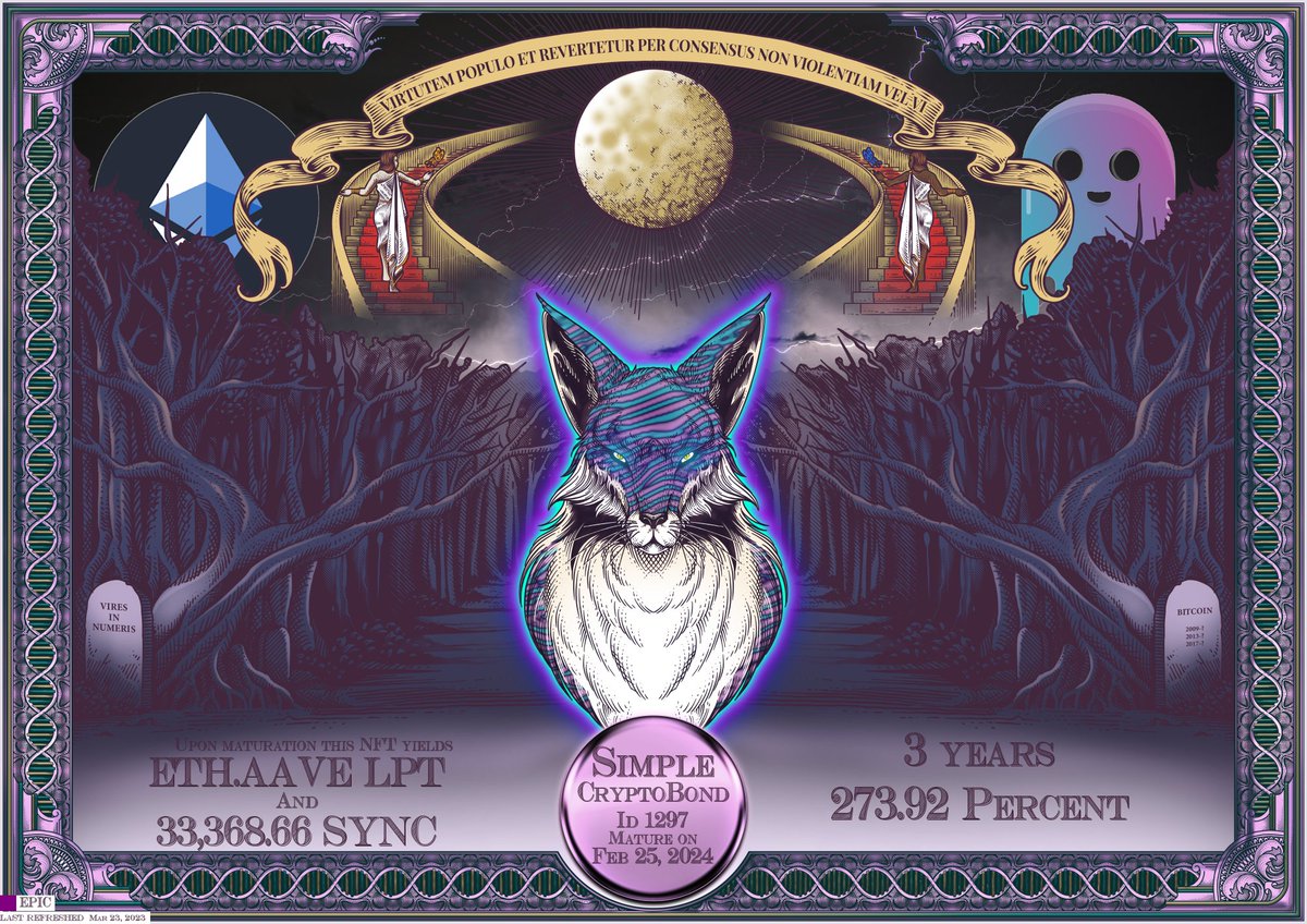 🧙‍♀️Have you heard about CryptoBonds on 
<a href="/SYNCTOKEN/">SYNC Network | §YNCD ☔️</a> ? 😶‍🌫️

It's a brand new asset class that combines #DeFi and #NFT mechanics in a revolutionary way.

Let's see How 👇👀                                                
🧵...1/7