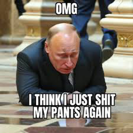 Putinbalddwarf's tweet photo. #putinisabalddwarf #putinshithispants #incontinentputin #dependsforputin #poopinputin https://t.co/aTA6T8wSnv