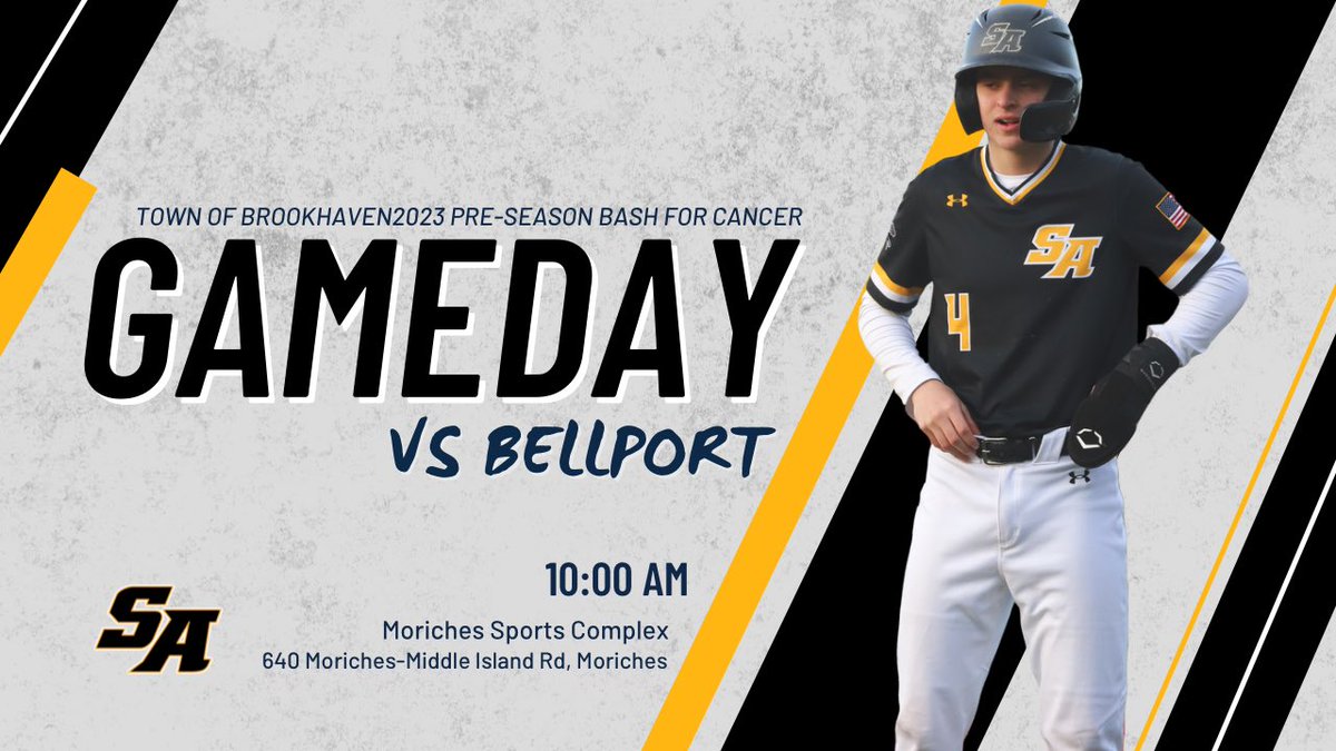 The Friars will be participating in the Town of Brookhaven’s Pre-Season Cancer Bash as they will be taking on Bellport today in a scrimmage. #FriarNation <a href="/axcessbaseball/">Axcess Baseball LI</a> <a href="/StAnthonysAth/">St. Anthony's Friars</a>