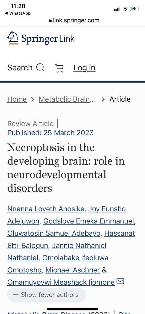 nathanieljanni2's tweet photo. Necroptosis in the developing brain: role in neurodevelopmental  disorders- my new paper😊 Check it out - https://t.co/9lGvR60Vat https://t.co/pWnTS3JghI