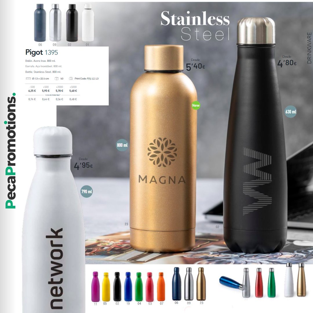PecaPromotions's tweet photo. Personalised reusable water bottles.

Botellas de agua reutilizables personalizadas.

Ampolles d'aigua reutilitzables personalitzades

https://t.co/SKvnXgOBrU

#waterbottles #personalisedwaterbottles #customwaterbottles  
#botellas #botellaspersonalizadas #ampollas #reusable https://t.co/Ir7pSMLARM