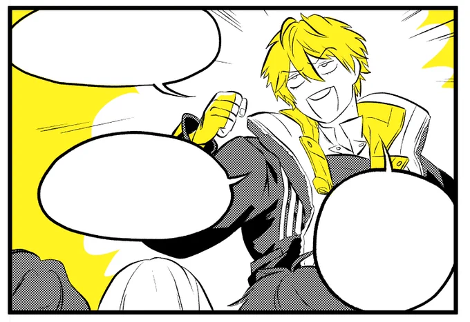 drawing a small comic for upcoming sani bday :> 