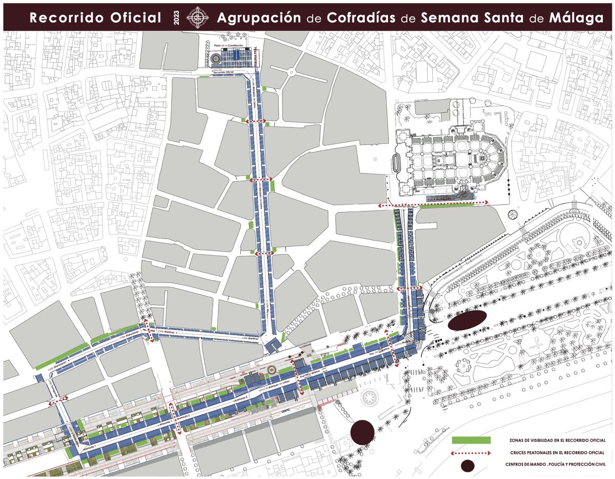 cofradiasmalaga's tweet photo. ¿Sabías que en el Recorrido Oficial puedes disfrutar de espacios con visibilidad abierta aunque no seas abonado en más de un 40% del trazado?

En el siguiente plano encontrarás marcadas en color verde todas las zonas disponibles para ello. 

¿Tienes alguna consulta? Escríbenos y te informamos sobre todo aquello que necesites. #cofradiasmlg