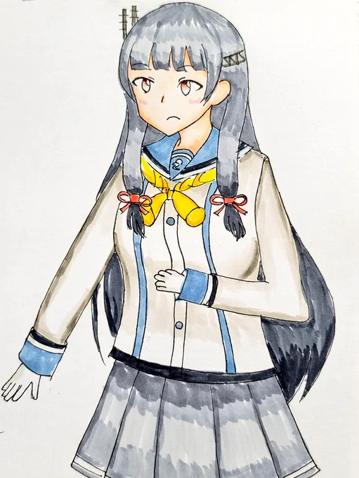 磯風さん#艦これ版深夜の真剣お絵描き60分一本勝負#艦これ版真剣お絵描き60分一本勝負_20230326 