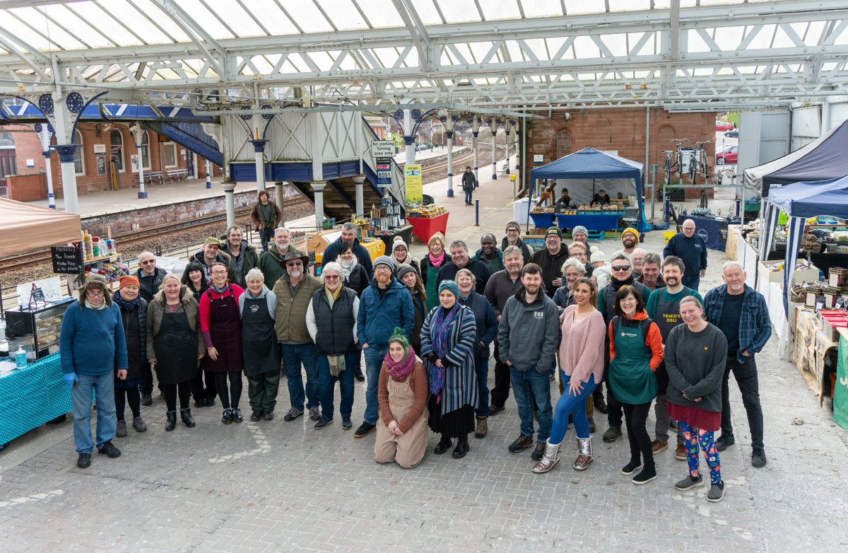 Passing through Dumfries station next week? The <a href="/DfsFarmerMarket/">DumfriesFarmerMarket</a> will be holding their 5th anniversary market on Sunday, April 2, located under the Victorian Canopy at the station. Be sure to pop over and say hello if you're passing through.