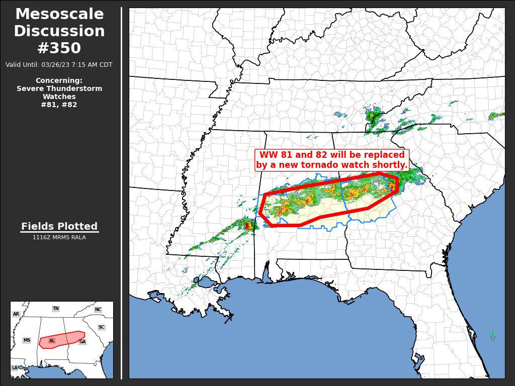 NWSSPC's tweet photo. 6:20am CDT #SPC_MD 0350 , #gawx #alwx, https://t.co/WcHd3onUaB https://t.co/a7cw4F6jKI