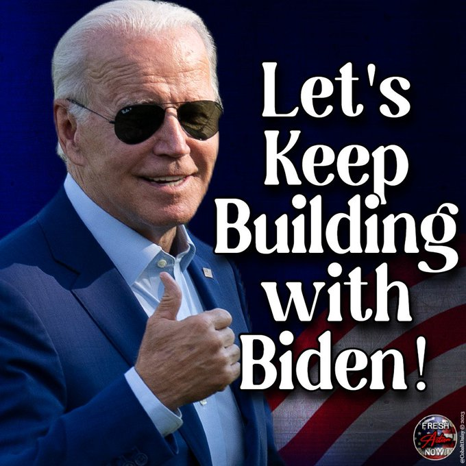 While Trump is still stuck in 2020 and still inciting violence Joe Biden is doing the job of a real President.

Joe is taking America forward.

It really is #BetterWithBiden

#DemsForThePeople
#FreshResists