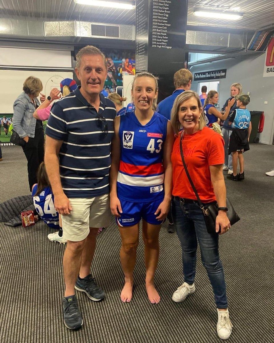 After following the <a href="/westernbulldogs/">Western Bulldogs</a> my whole life (&amp; going to the footy with Jaimi’s Dad virtually every week since we were 12 yrs old) it was great to watch a family member pull on the red, white &amp; blue, &amp; represent the club on the field today! Very proud of you Jaimi Paten!