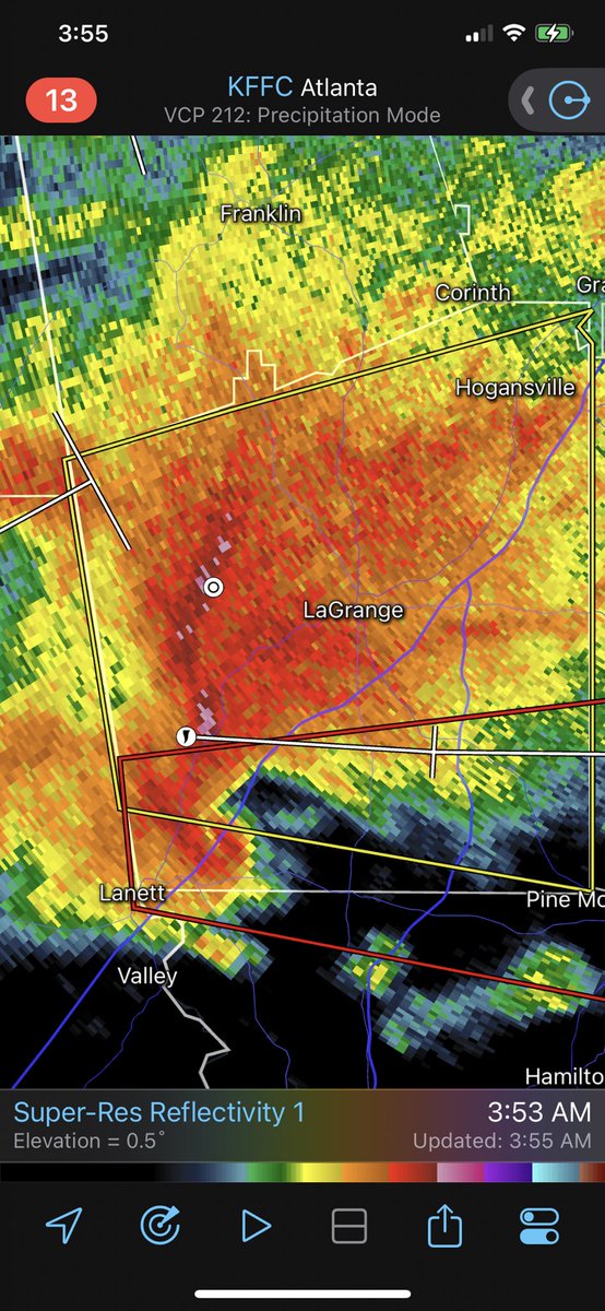 Vegas on Twitter "PDS tornado warning for Pine Mountain, GA. Tracked