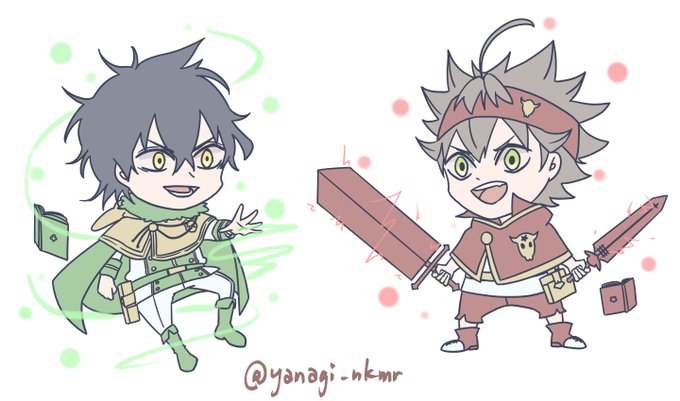 【カラーチェンジ】かわいいユノくんとアスタくん。#Asta #Yuno #BlackClover #アスタ #ユノ #ブ