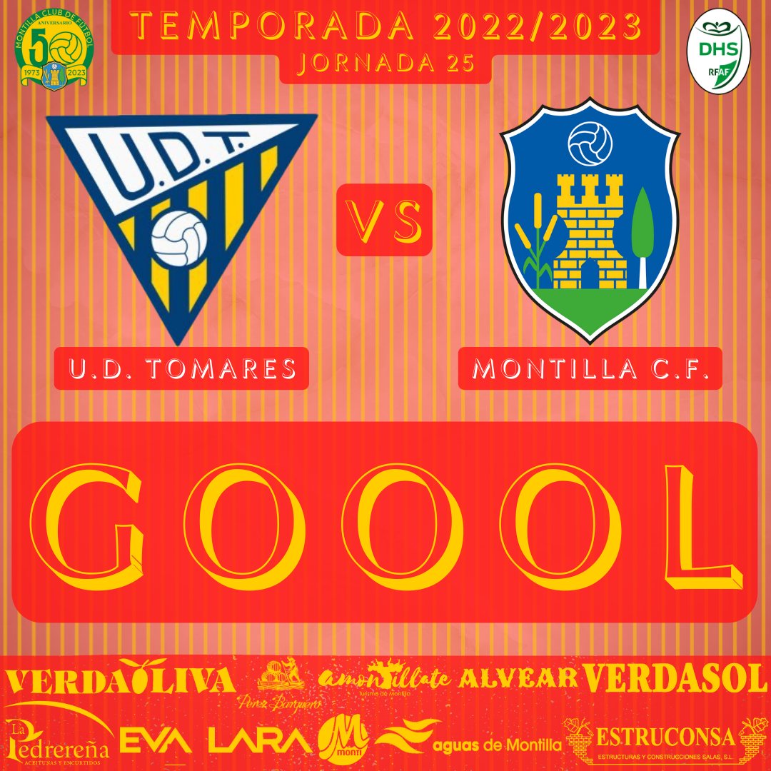 🎯 75' ¡¡𝗚𝗢𝗢𝗢𝗢𝗢𝗢𝗢𝗢𝗢𝗟 del <a href="/MontillaCF/">Montilla C.F.</a>!! Gol de <a href="/josexposito98/">Jose Exposito</a>  .

🟡🔵🆚❤️💛

<a href="/UD_Tomares/">UD Tomares</a> 0️⃣-1️⃣ <a href="/MontillaCF/">Montilla C.F.</a> 

¡¡¡Vamos, Montilla!!! 💪⚽🔰

#CreoEnTi #Montilla #MontillaCF #MCF #DivisionDeHonor #TomaresMontilla