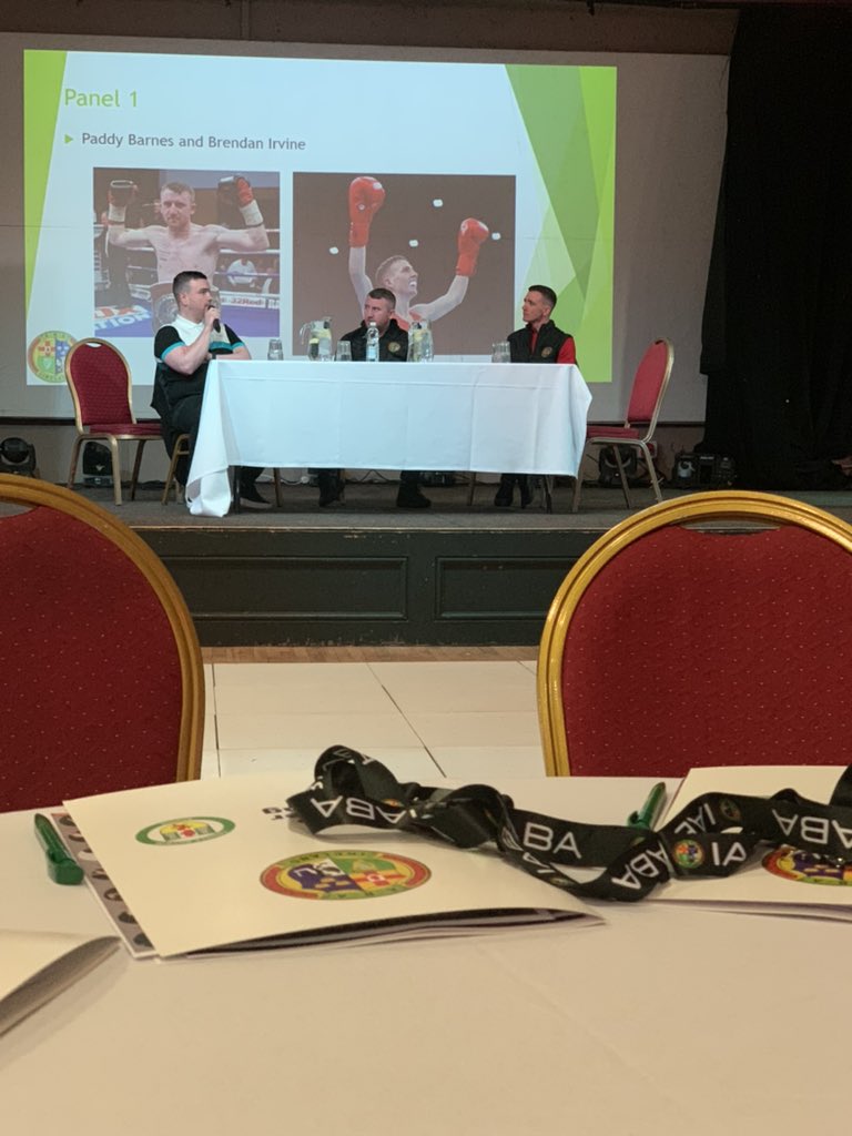paddystart360's tweet photo. High performance discussion with @paddyb_ireland Brendan Irvine @UlsterBoxing https://t.co/afMXThuFdV