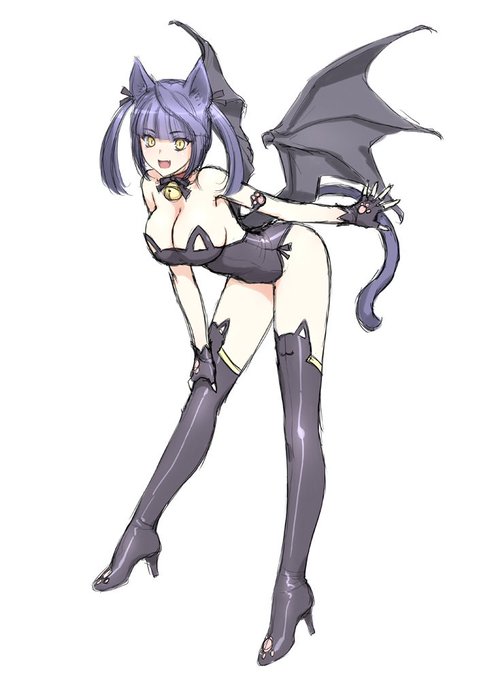 牛ではないけど
ニャキュバス(猫+サキュバス)
ウサキュバス(兎+サキュバス)
というのもあったw 