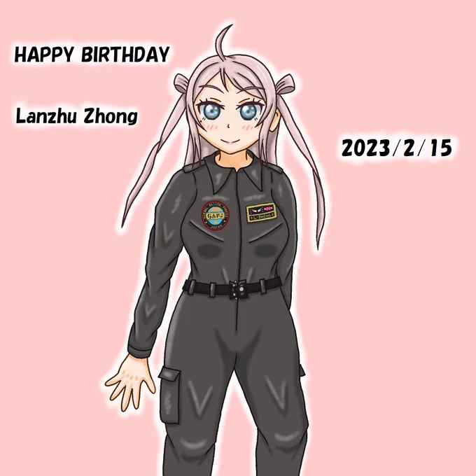 39日も遅刻したけど、ランジュ誕生日おめでとうウルトラマンZのストレイジの制服です#鐘嵐珠生誕祭2023#鐘嵐珠誕生祭2023#ロギの絵 