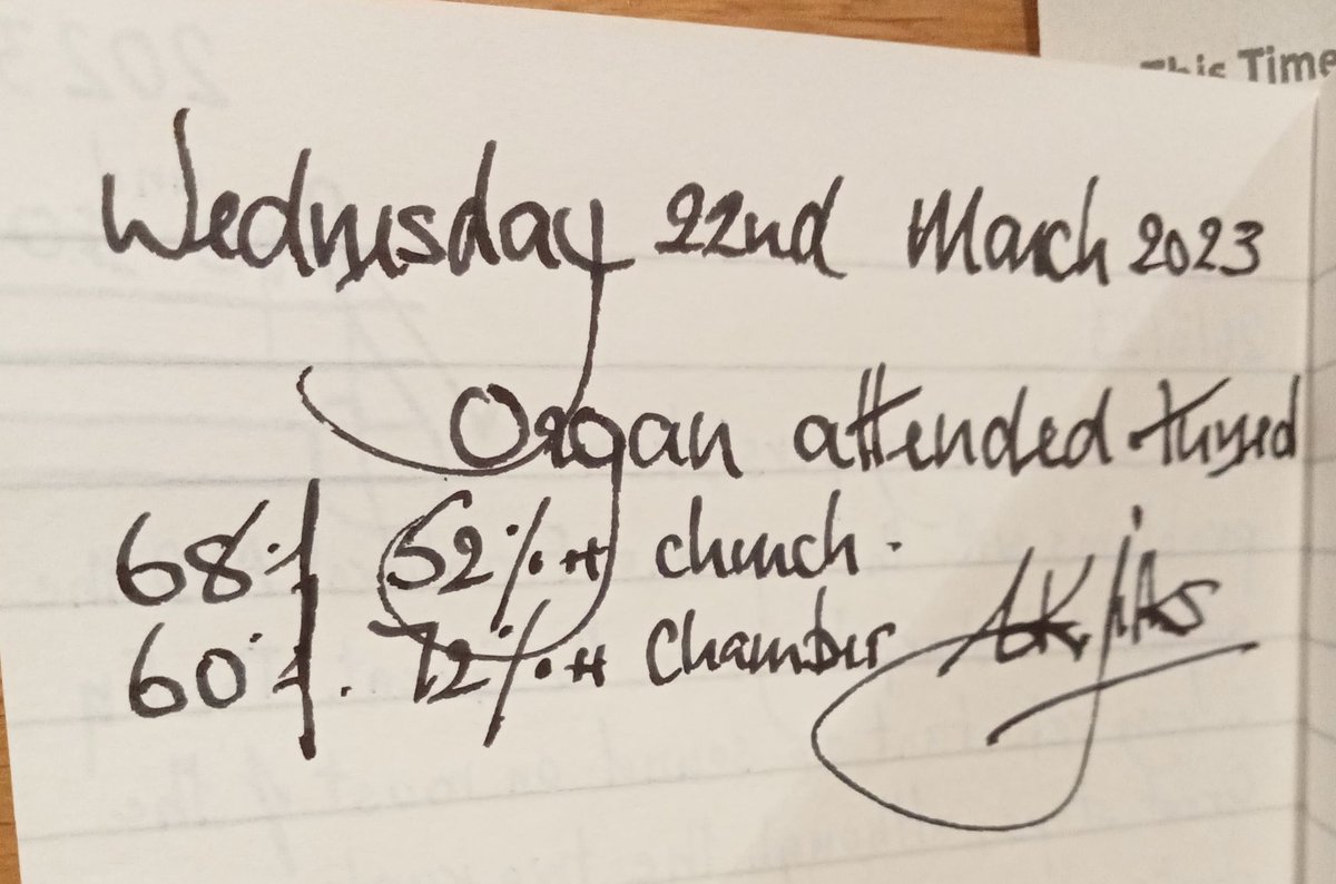 QuakerReader's tweet photo. It always brightens me on a Sunday to see that the #Organ I'm about to play has had the recent attention of a tuner! The oldest pipework here is by Walker (1910) and gives a particularly convincing English-Cathedral-style full swell effect. #PipeOrgan #KingOfInstruments https://t.co/vnHgxGBCiA