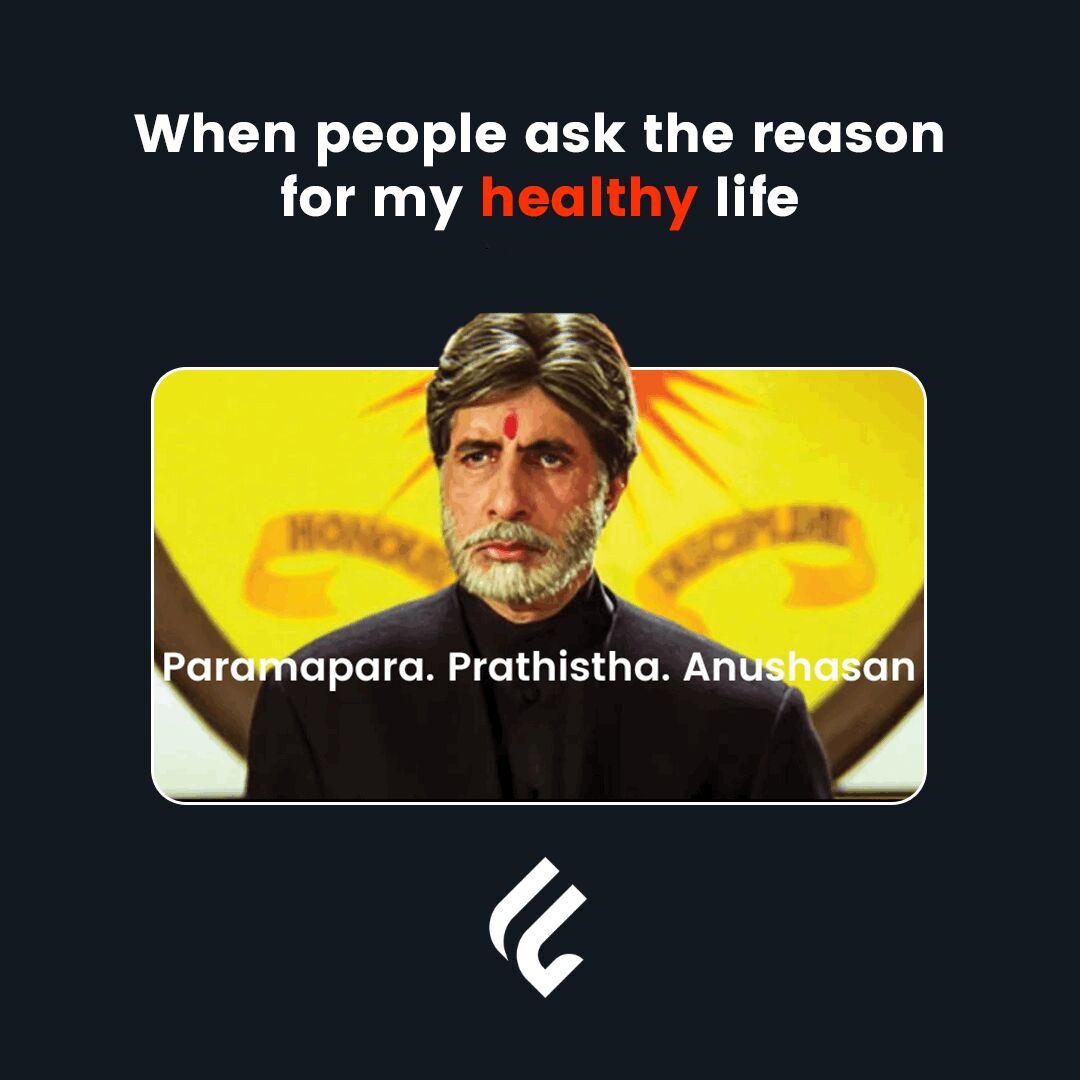 fiterobic's tweet photo. Aap kaise itni healthy life maintain kar paate hain?
PARAMPARA. PRATHISTHA. ANUSHASHAN. 😂😂
#fiterobic #mohabbateinmeme #mohabbateinmemes #fitnessmeme #memesdaily #memesfordays #memesforlife #memestagram #indianmemesdaily #fitmemes #memefitness #memefit #memefitness2023 https://t.co/Mk34bXQ3MZ
