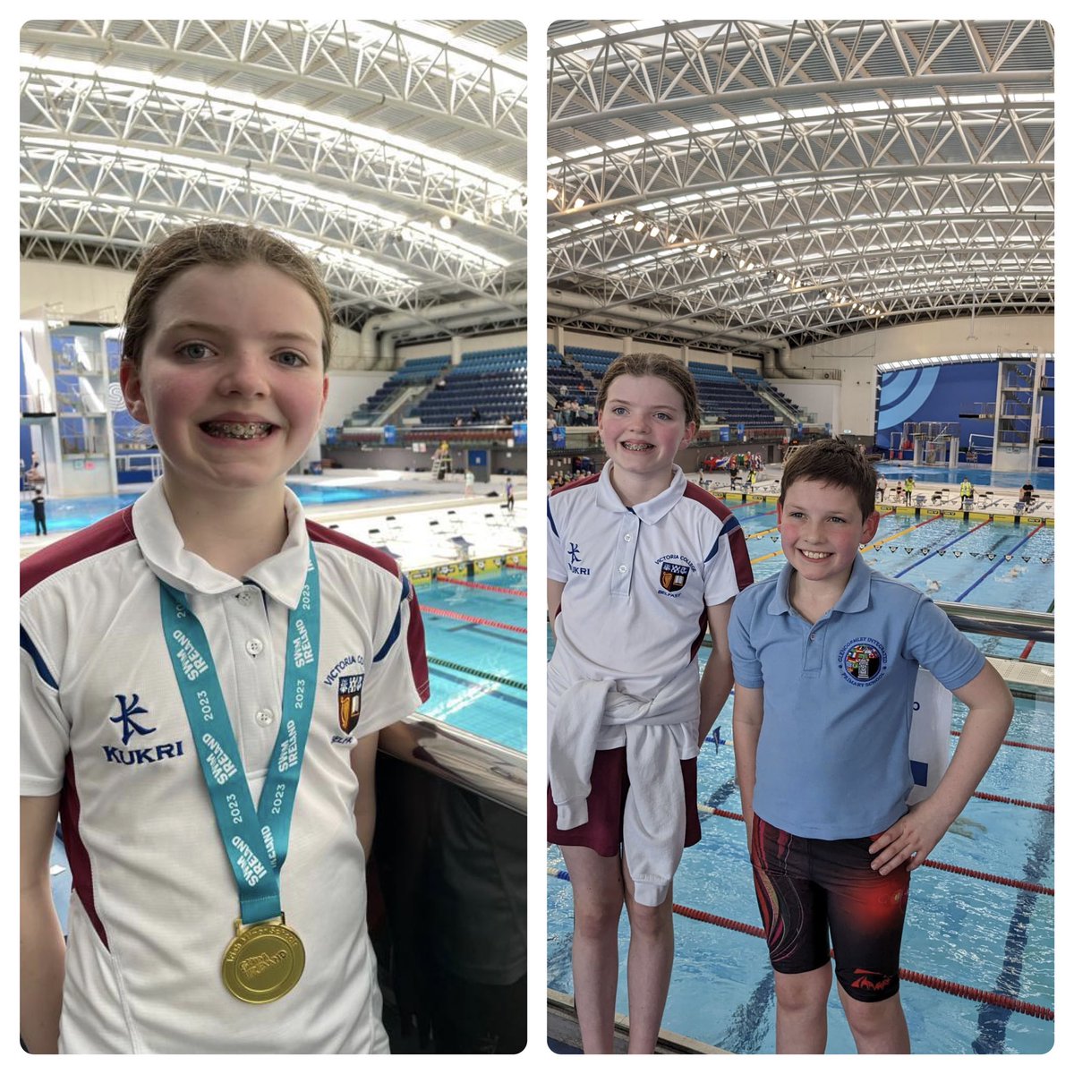 Fantastic swims from Cara and Caolán at the #IrishMinorSchools in #NACDublin <a href="/swimireland/">Swim Ireland</a> <a href="/SwimUlster/">Swim Ulster</a> 🥇Cara (10) in 50 Breaststroke and 5th 50Free 🏊‍♀️🔥💪 and superb 7 sec PB for Caolán (9) in 50 Back making final &amp; finishing 8th overall 👏👏🏊🏻‍♂️
