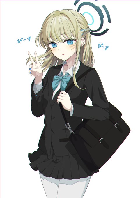 制服×髪下ろしが見たくて描いたトキ#ブルアカ #ブルーアーカイブ #3億アカウントの中から私を発掘してください 