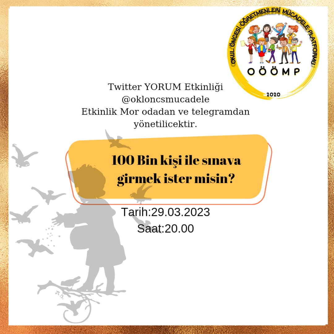 Okul Öncesi Öğretmenleri Mücadele Platformu tweet media