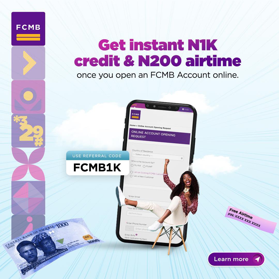 Ozikroh0's tweet photo. Guys!!! Don’t sleep on this
Get N1k alert and N200 airtime Instant rewards just for you, Open an account with FCMB online now.
Use Referral Code "FCMB1K" when signing up https://t.co/wuEaZDnefx
#FCMB1K https://t.co/Sa42pLqvsV