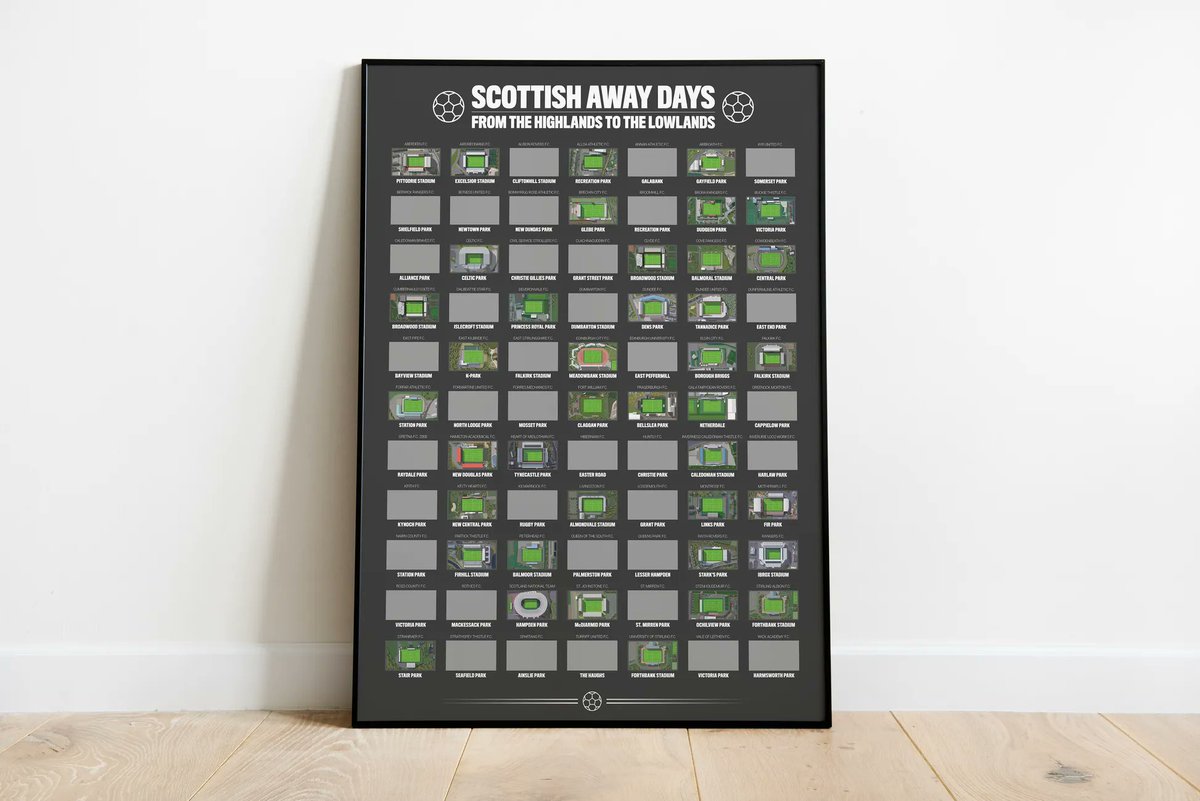 The Scottish away days scratch poster has been very popular. 

Grab yours today using the link below ⬇️ 

buff.ly/3lIKMU8