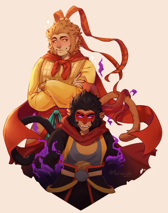we got the first shadowpeach one, macaque in the moon, yet another shadowpeach one, or perhaps just the first one I ever did for this fandom... hmmmmm  