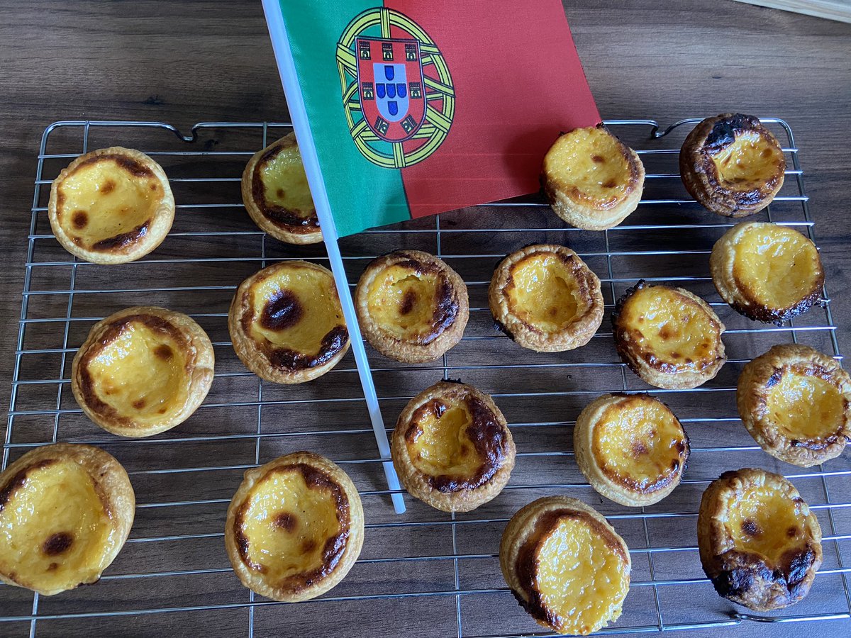 Pasteis de Nata………cooked from scratch by my own fair hand! ‘Rustic’ but very tasty!! #portugal #myfavouritethings #happymemories