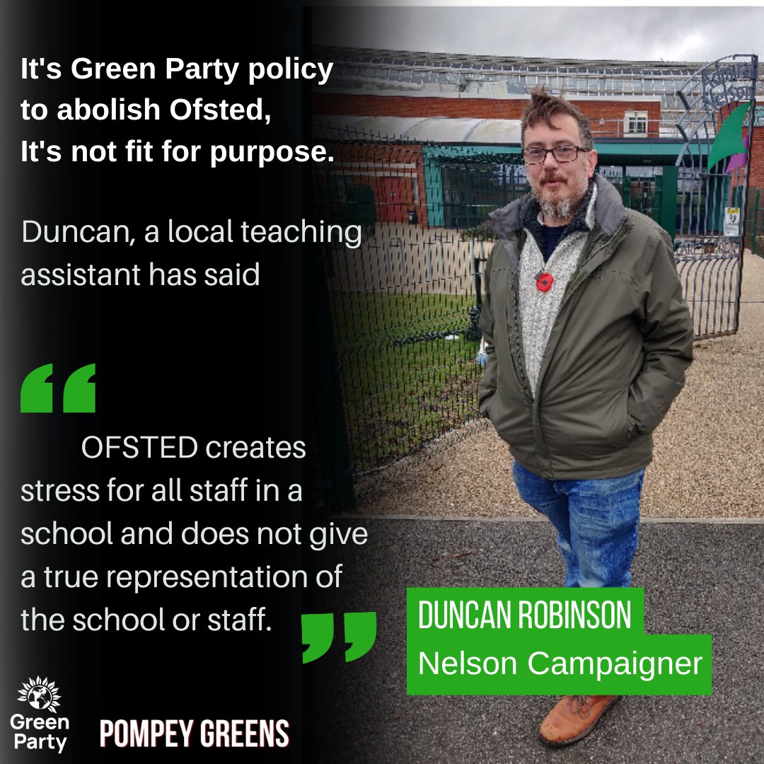 pompeygreens's tweet image. .@DuncanRobinson5 said &quot;#OFSTED creates stress for all staff in a school and does not give a true representation of the school or staff.&quot; #OfstedReform @VixL