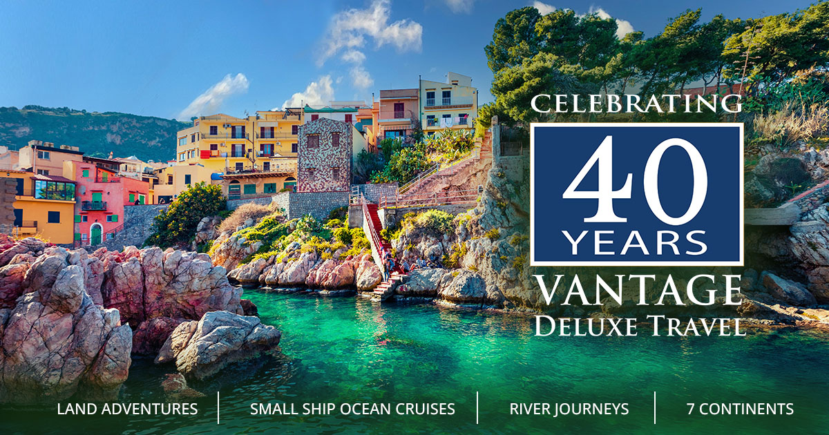 Celebrate Vantage's 40th anniversary with incredible new destinations and great deals to match! Read more from our latest "On the Road"! 

bit.ly/40BIbdt