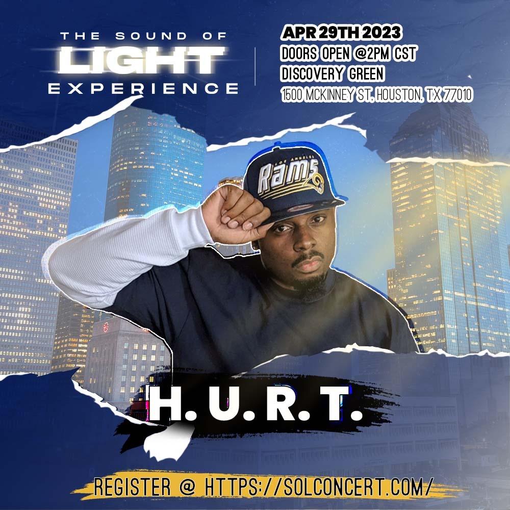 Our very own H.U.R.T. @hurt_rph will be at The Sound of Light Experience Concert on April 29, 2023, in Houston, TX! You won't want to miss it! 

Register for FREE ADMISSION: solconcert.com

#SoundOfLightExperience
#TheSoundOfLight
#FiveFoldFoundation
#TheVoiceOfHealing
