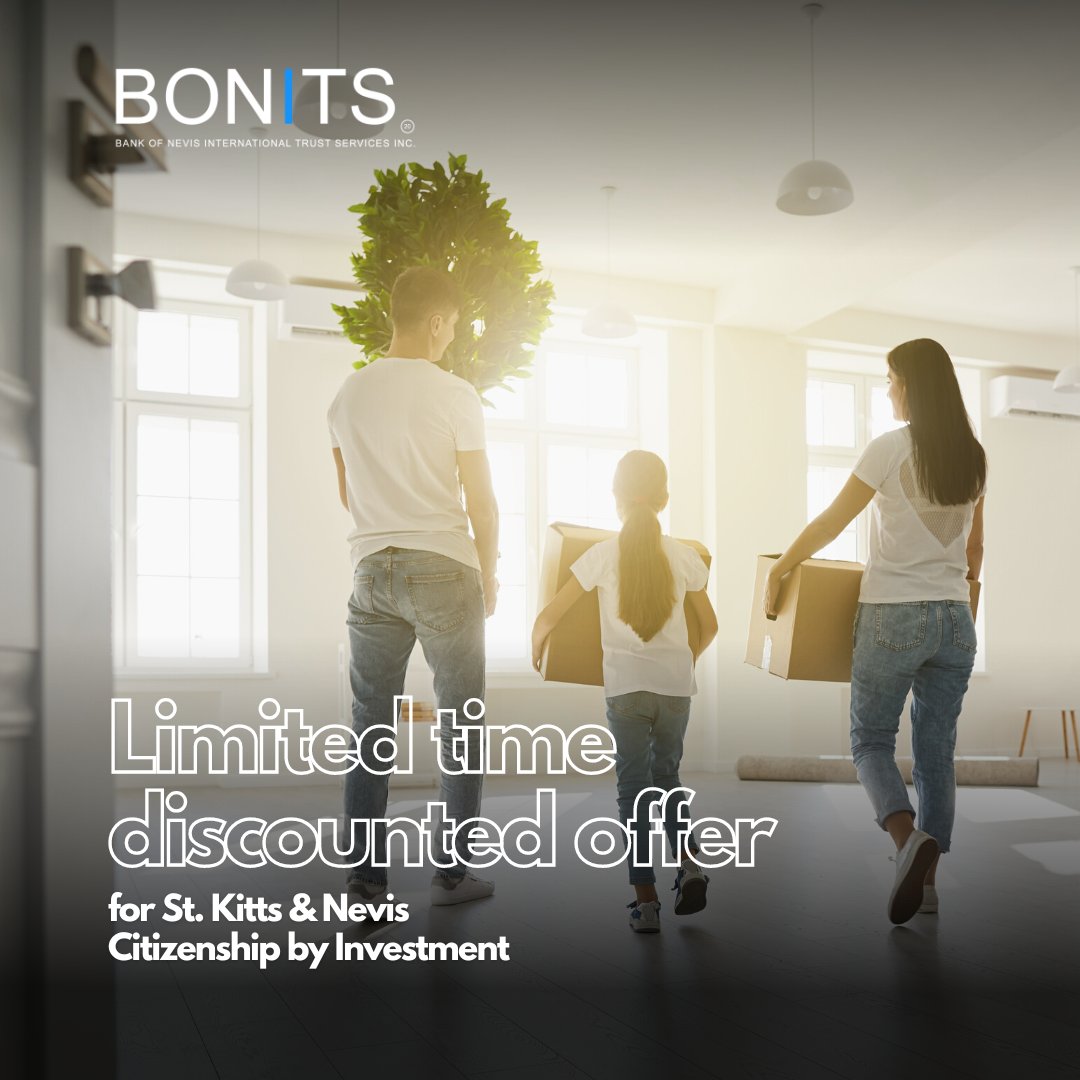bonitsinc's tweet photo. You can start a new life of #GlobalFlexibility with a St. Kitts &amp; Nevis passport. This limited time offer starts at US$125,000 and includes an additional fast track process.

Don’t miss out, the offer ends 30th June 2023! Contact us now at info@bonitsinc.com https://t.co/6tRt1rTBjv