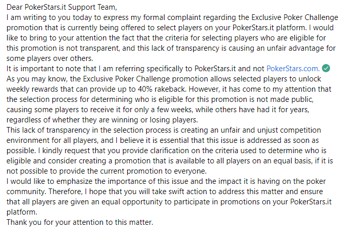 FFaranda's tweet photo. @PokerStars It is time to change something on https://t.co/Rc0EyaCSC0. Listen to player and stop giving unfair advantages to some players only https://t.co/7Z7fBwG99W
