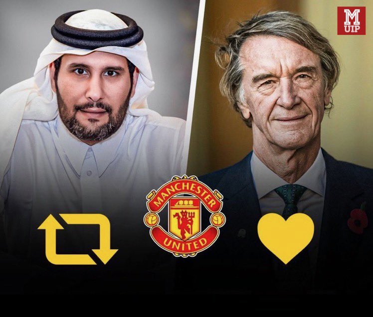 Which one do you want <a href="/ManUtd/">Manchester United</a>
fans?

Qatar.                               Sir Jim.