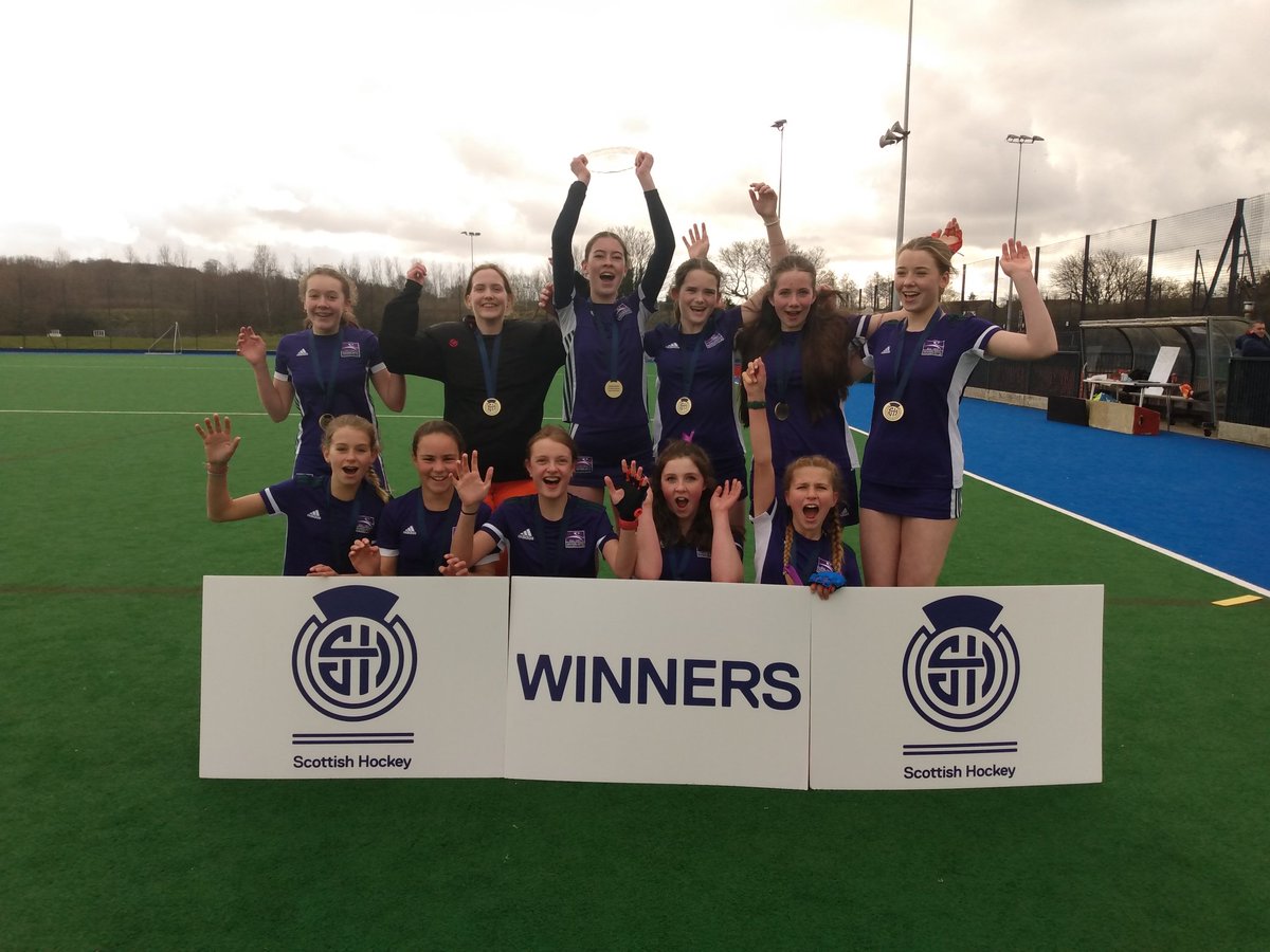 Inverleith girls win the 2023 #U14EightsFinals. 1-0 v Watsonians and 3-0 v Grange. Grange runners up after 2-1 win v Watsonians who came 3rd. Edinburgh HC beat Fidra 2-1 in last Play-off. #greatday