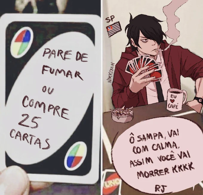 É mais fácil cair um meteoro do que São Paulo parar de fumar! #oc #latinhetaliaau 